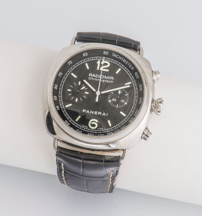 PANERAI, 2010 Radiomir chronograph ref. PAM00288. Cushion case with screwed back...