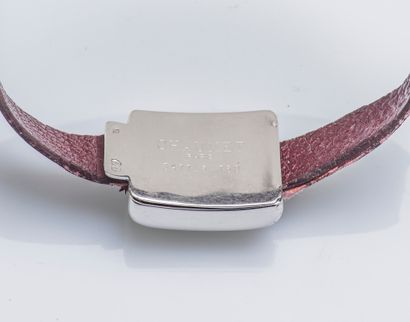 CHAUMET Bracelet composé d'un ruban de lézard (Varanus spp. CITES annexe IIB) prune,...
