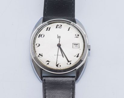 LIP Classic wristwatch, the round steel case with screwed back (numbered). Silver...