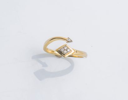 Small ring snake in yellow gold 18 carats...