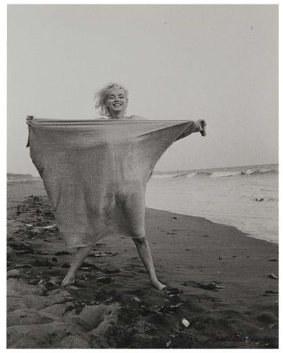 George BARRIS (né en 1928) Marilyn Monroe en bikini, 1950 Tirage argentique d'époque,...