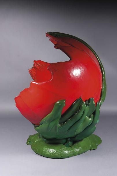 Louis Durot, vers 1970 Plante carnivore, Siège sculpture en polyuréthane expansé....