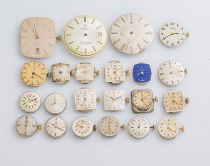 TISSOT TISSOT

Lot of 22 mechanical movements with manual winding and two automatic...