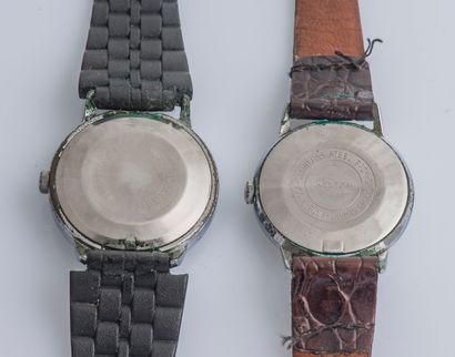 Kelton KELTON - Lot of 6 watches: 

-1970s Armachoc watch, the oval steel case with...