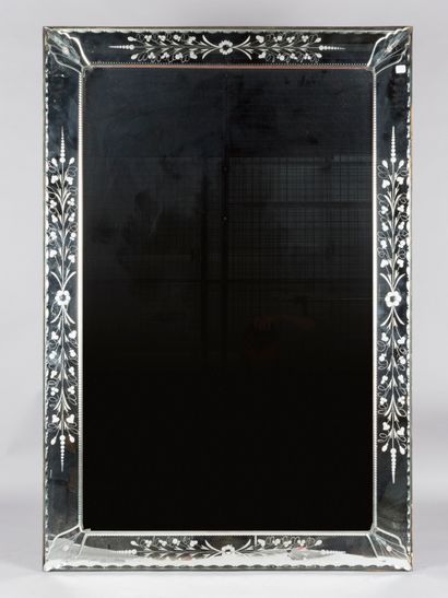 Venetian mirror decorated with friezes of...