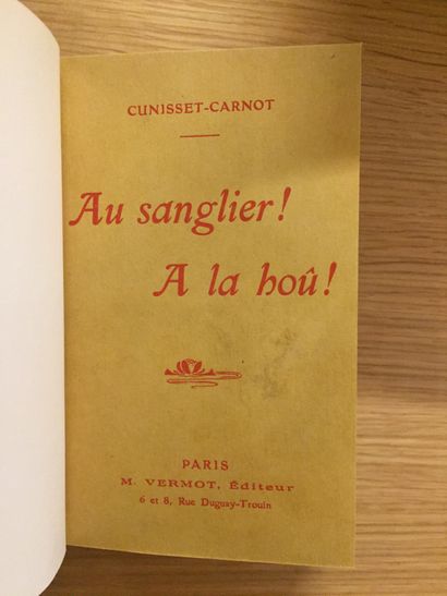 null HUNTING WITH SHOOTING - CUNISSET-CARNOT. To the boar! To the boar! 1910.- RAMBAUD....