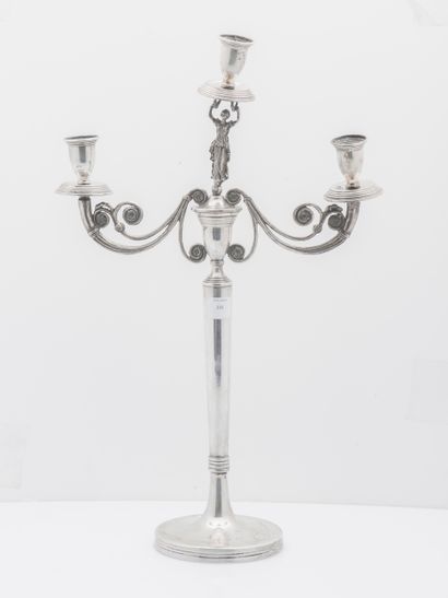 Candelabra in silver (800 thousandths) with...