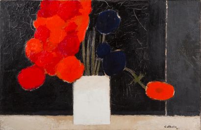 Bernard CATHELIN (1919-2004) 
Bernard CATHELIN (1919-2004)





Anemones on a black...