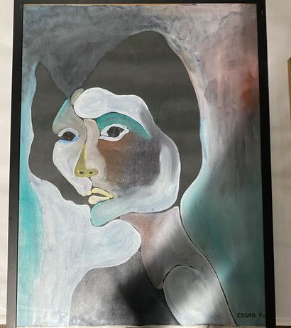 EDGAR FC EDGAR FC,

Portrait of a woman

Acrylic on canvas under glass

75 x 56 cm...