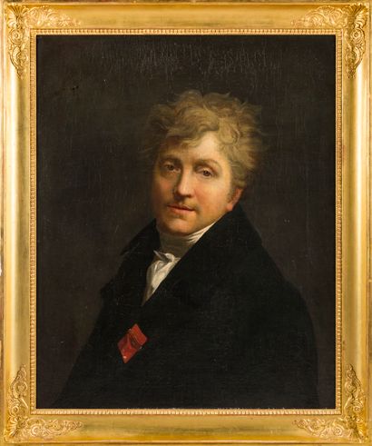 Ecole du XIXème siècle School of the XIXth century 

Portrait of a man 

Oil on canvas...