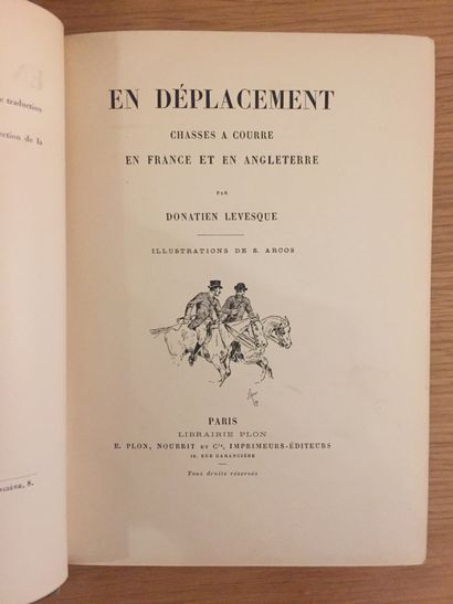 LEVESQUE LEVESQUE. En déplacement… Paris, Plon & Nourry, 1887 ; in-8, cartonnage...