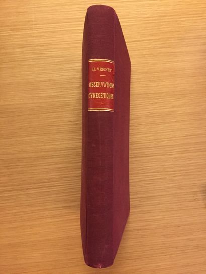 VERNET VERNET. Souvenirs et observations cynégétiques. Geneva & Basel, Georg, 1908;...