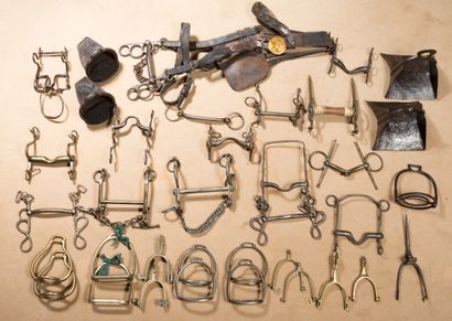 Set of bits, pairs of spurs, pairs of stirrups,...
