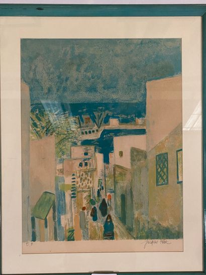 Jacques PETIT (1925-2019) Jacques PETIT (1925-2019),

Vue d'Alger

Lithographie en...