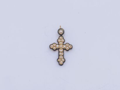 Pendentif croix en or rose 18 carats (750...
