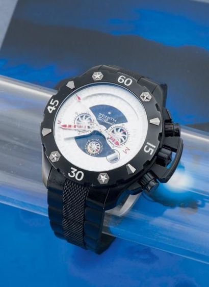 ZENITH (Chronographe Defy Xtrème - Titane), vers 2009 Imposant chronographe de plongeur...