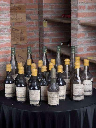 null NON VENU - Lot comprenant : 
- 20 bouteilles Château d'Arlay Cote du Jura, 1996...