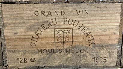 null 10 bouteilles Château Poujeaux, Moulis, 1995 
Conditionnées dans leur caisse...