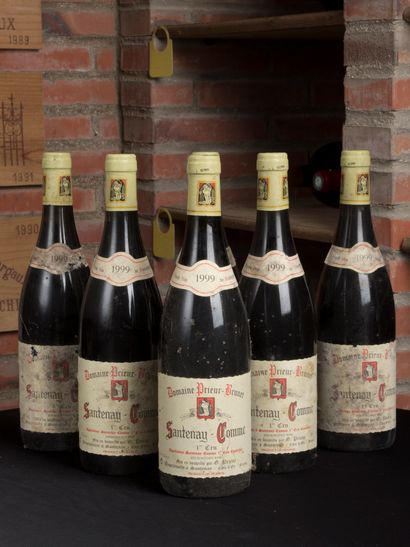 6 bouteilles Domaine Prieur Brunet, Santenay...