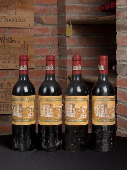 4 bottles of Château Ducru-Beaucaillou, Saint...