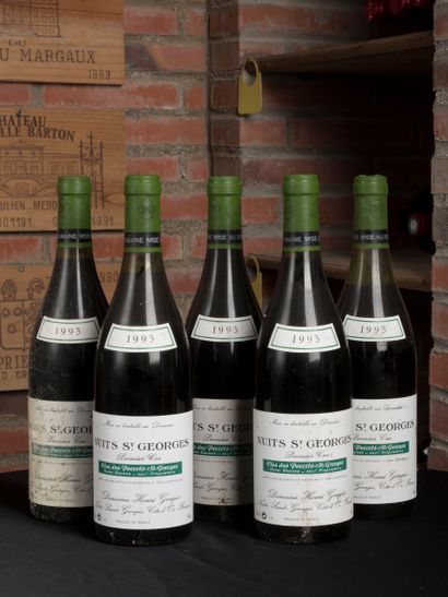 5 bouteilles Nuits Saint Georges Henri Gouges...