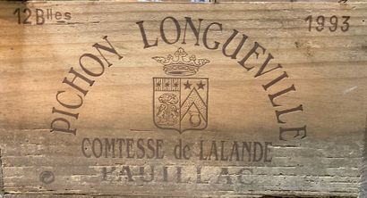 null 9 bouteilles Château Pichon Longueville, Comtesse de Lalande, Pauillac, 1993...