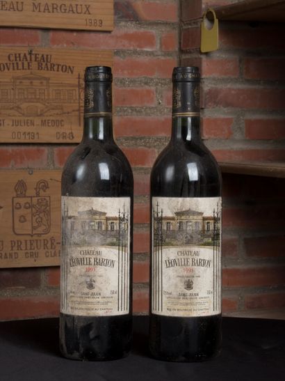 null 2 bouteilles de Château Leoville Barton, Saint-Julien, 1991 
Niveau bas goulot...