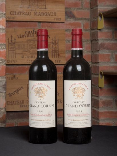 2 bottles of Château Grand Corbin Saint Emilion...