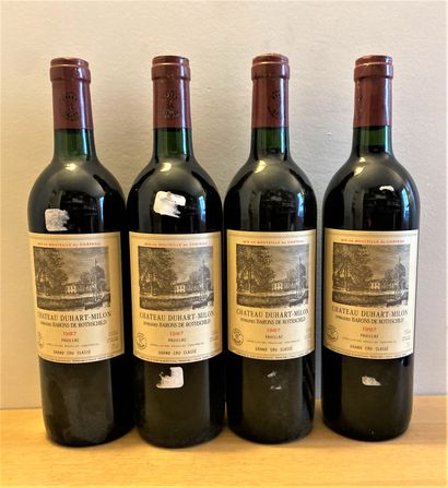 4 bouteilles Château Duhart-Milon, Pauillac,...