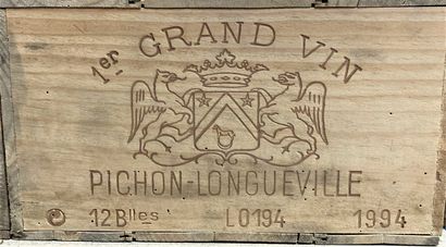 null 1 case of 12 bottles Château Pichon Longueville, Baron, Pauillac, 1994

For...