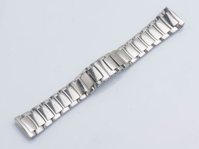 BOUCHERON Steel bracelet with folding clasp of watch model MEC of lady.
Length :...