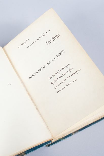 Pierre BENOIT Pierre BENOIT. 
Mademoiselle de la Ferté. 
Paris, Albin Michel, 1923,...