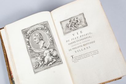 Jean BOCCACE. Jean BOCCACE.
Le Décaméron. 
London, 1757, 5 volumes in-8 bound in...