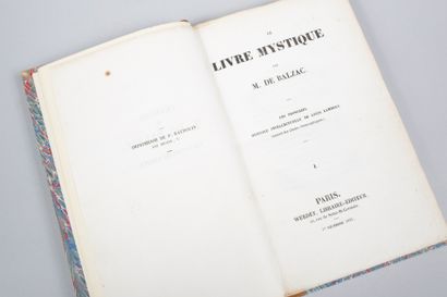Honoré de BALZAC. Honoré de BALZAC 
Le Livre Mystique. Les Proscrits. Histoire intellectuelle...