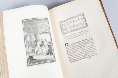 Jean BOCCACE. Jean BOCCACE.
Le Décaméron. 
Londres, 1757, 5 volumes in-8 reliés pleine...