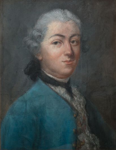 null Ecole du XVIIIème siècle 
Portrait d'homme 
Pastel 
46 x 36 cm 
Accidents 

Frais...