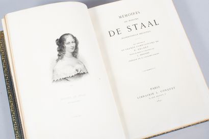 [DELORT] de STAAL. [DELORT] de STAAL.
Mémoires de Madame de Staal (Mademoiselle Delaunay).
Paris,...