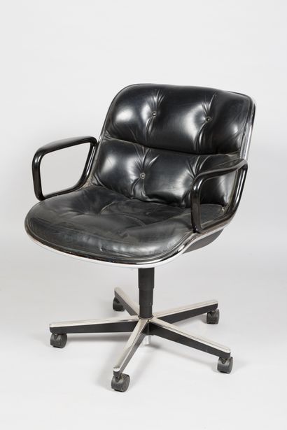 Charles POLLOCK (1930-2013) Charles POLLOCK (1930-2013), Edition KNOLL 
Fauteuil...