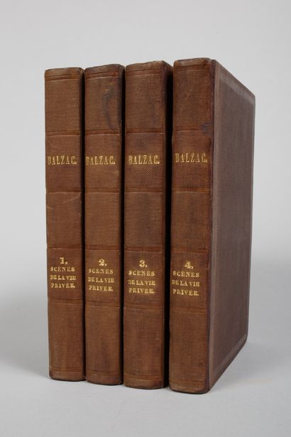 Honoré de BALZAC. Honoré de BALZAC. 
Scènes de la vie privée. 2ème édition.
Paris,... Gazette Drouot