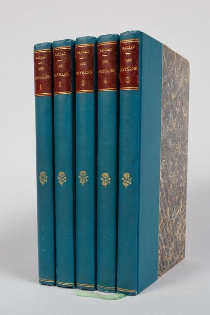 Honoré de BALZAC. Honoré de BALZAC.
Scènes de la vie de campagne. Les Paysans. 
Paris,... Gazette Drouot