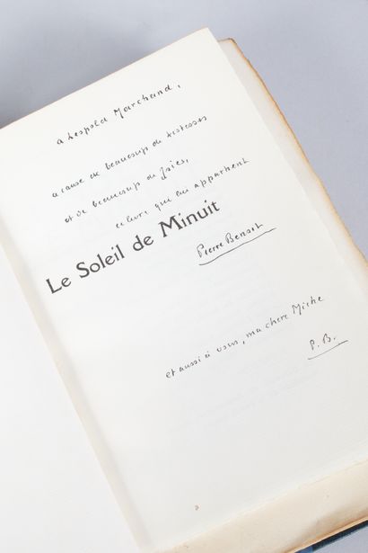 Pierre BENOIT Pierre BENOIT. 
Le Soleil de Minuit. 
Paris, Albin Michel, 1930, in-8...