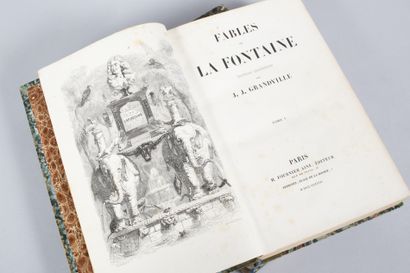 [GRANDVILLE] Jean de La FONTAINE. [GRANDVILLE] Jean de La FONTAINE.
Fables. Illustrated...