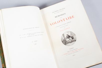 [MOREAU] Anatole France [MOREAU] Anatole FRANCE
Mémoires d'un volontaire. Compositions...