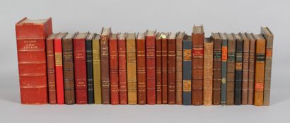 null [ENVOIS] Ensemble de 28 volumes reliés, parfois en édition originale, tous avec...