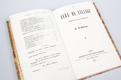 Honoré de BALZAC. Honoré de BALZAC 
Le Curé de village. Scène de la vie de Campagne....