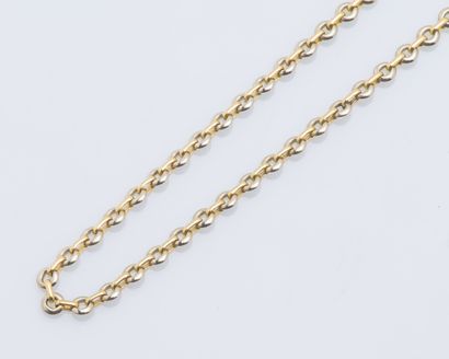 null Jaseron mesh choker chain, the links in white gold and the bars in 18-karat...