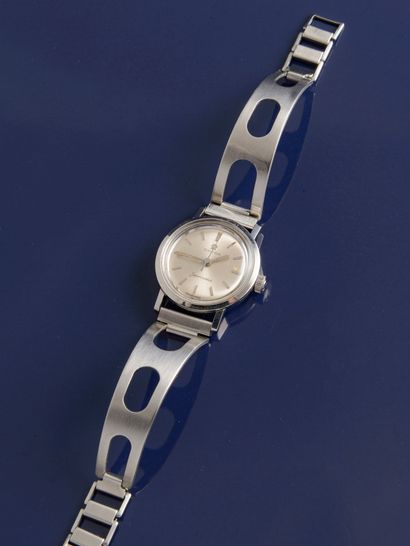 OMEGA Ladies' watch, Seamaster model, round steel case with one-piece back (logo)....