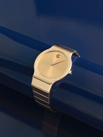 MOVADO 1990's
Museum model limited edition watch, the round case and articulated...
