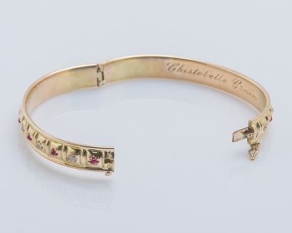 TIFFANY & CO New York première moitié du XXe siècle
Bracelet rigide ouvrant en or...