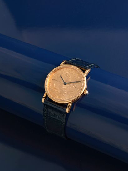 CORUM , circa 1980
Medium-sized round watch, the case formed from a 1901-dated US...